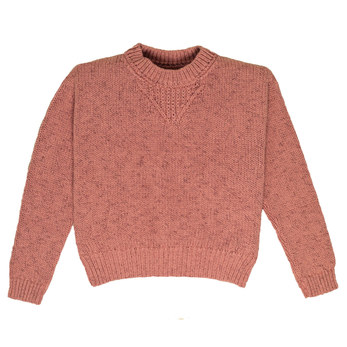 Chunky Marled Cotton Sweater | Size: 2T