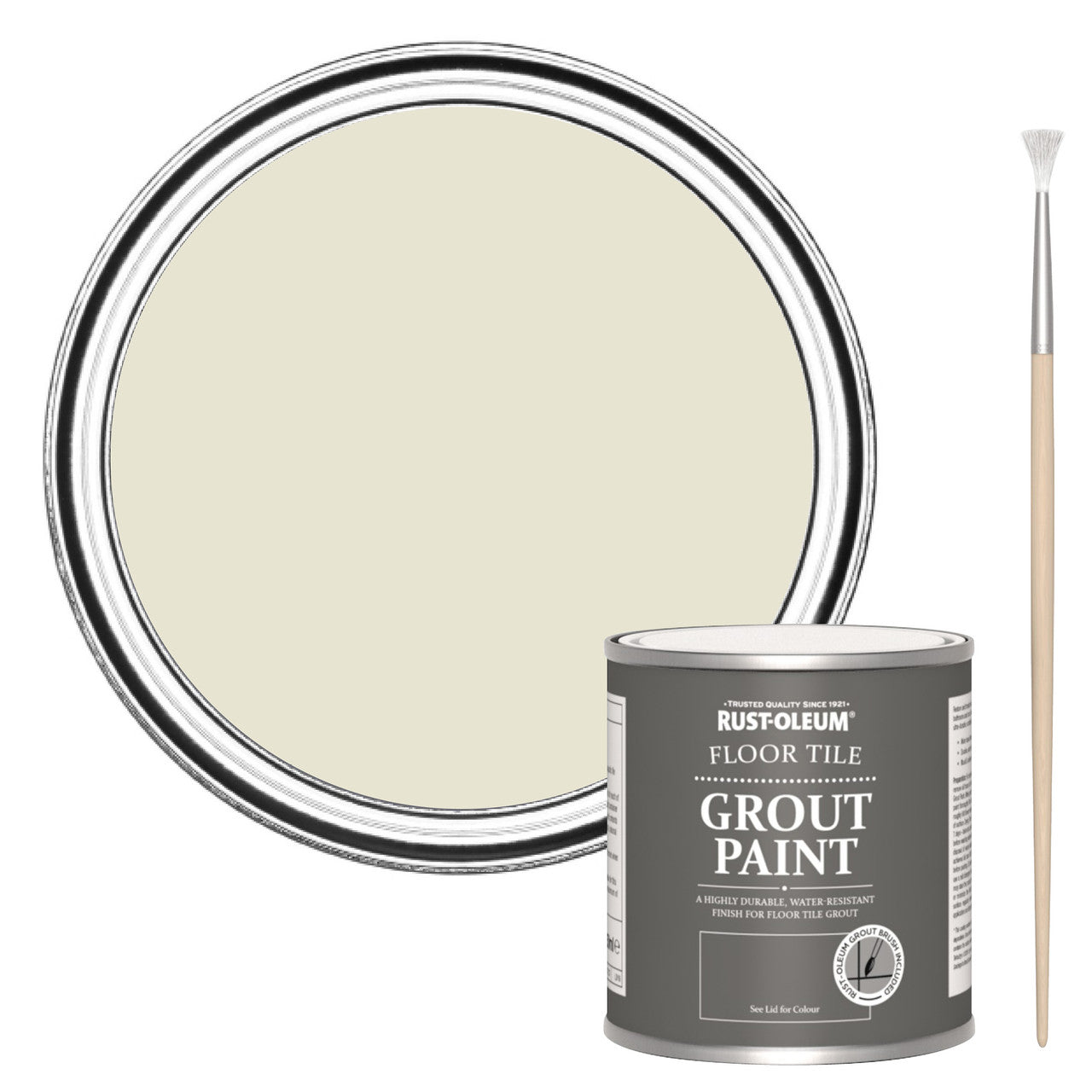 Rust-Oleum Beige Floor Grout Paint - Oyster 250ml