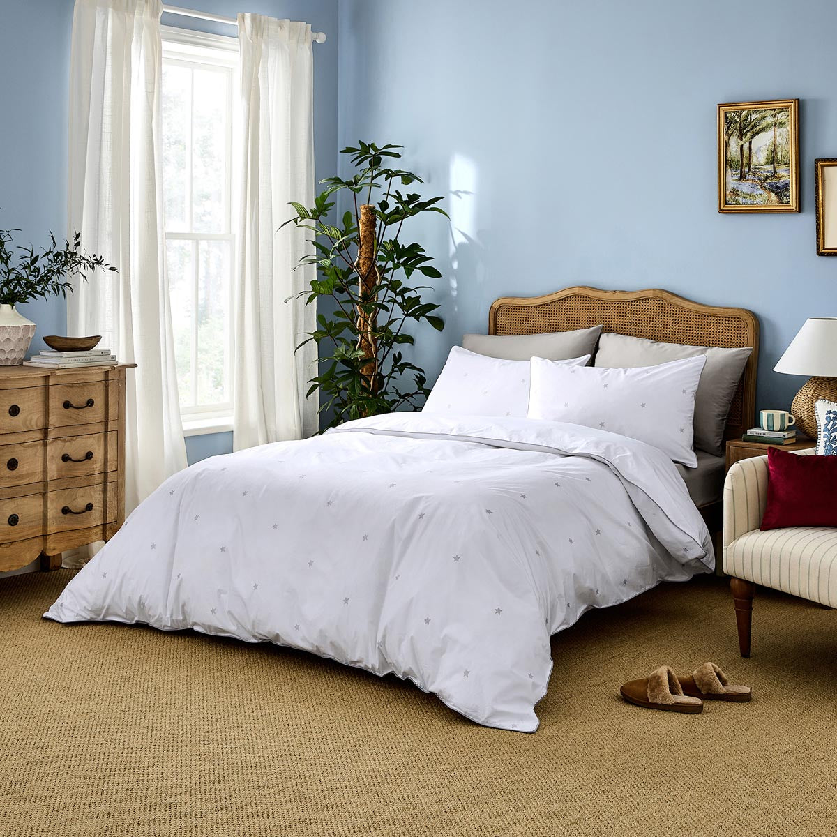 Dip & Doze Amongst The Stars Bedding Set King / Ocean Blue