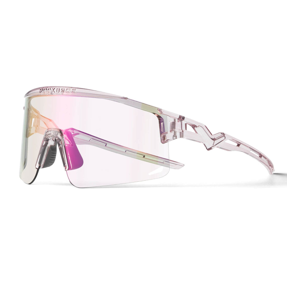 Winddichte Selbsttönende und Polarisierte Radbrille - Klarlila