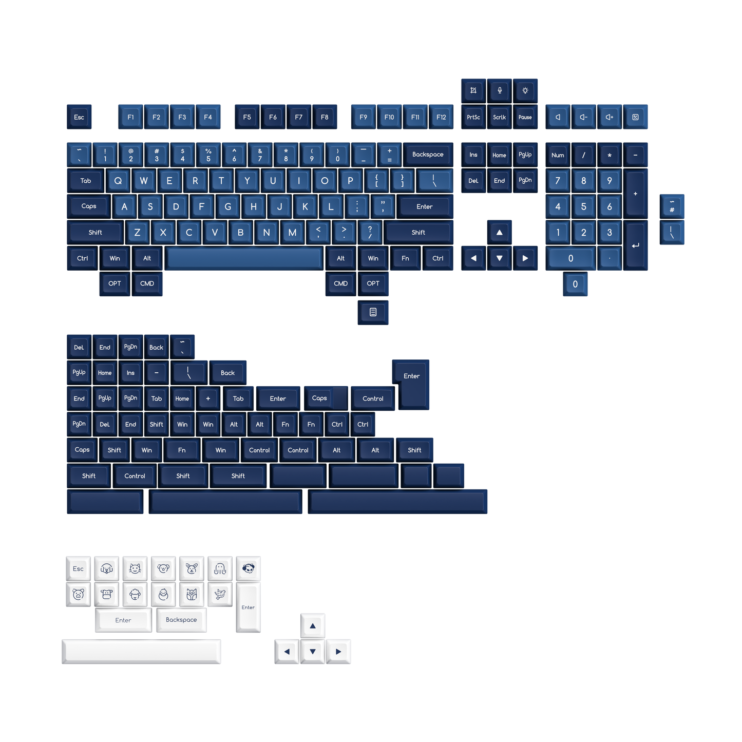 Ocean Star ABS SAL Keycap Set (195-Key)