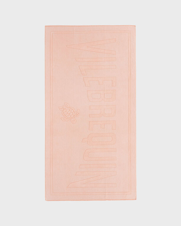 Vilebrequin - Cotton Beach Towel Natural Mineral Dye - Towel - Sand - Orange - Size OSFA