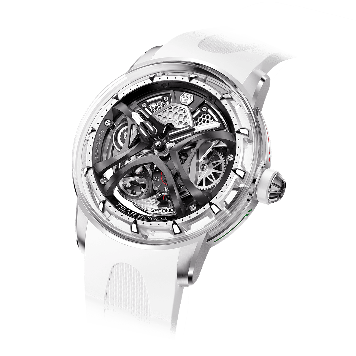 TSAR BOMBA Skunk Works Collection — A men's automatic mechanical watch that fuses trendy aesthetics with luxurious elegance. Featuring a round dial wi