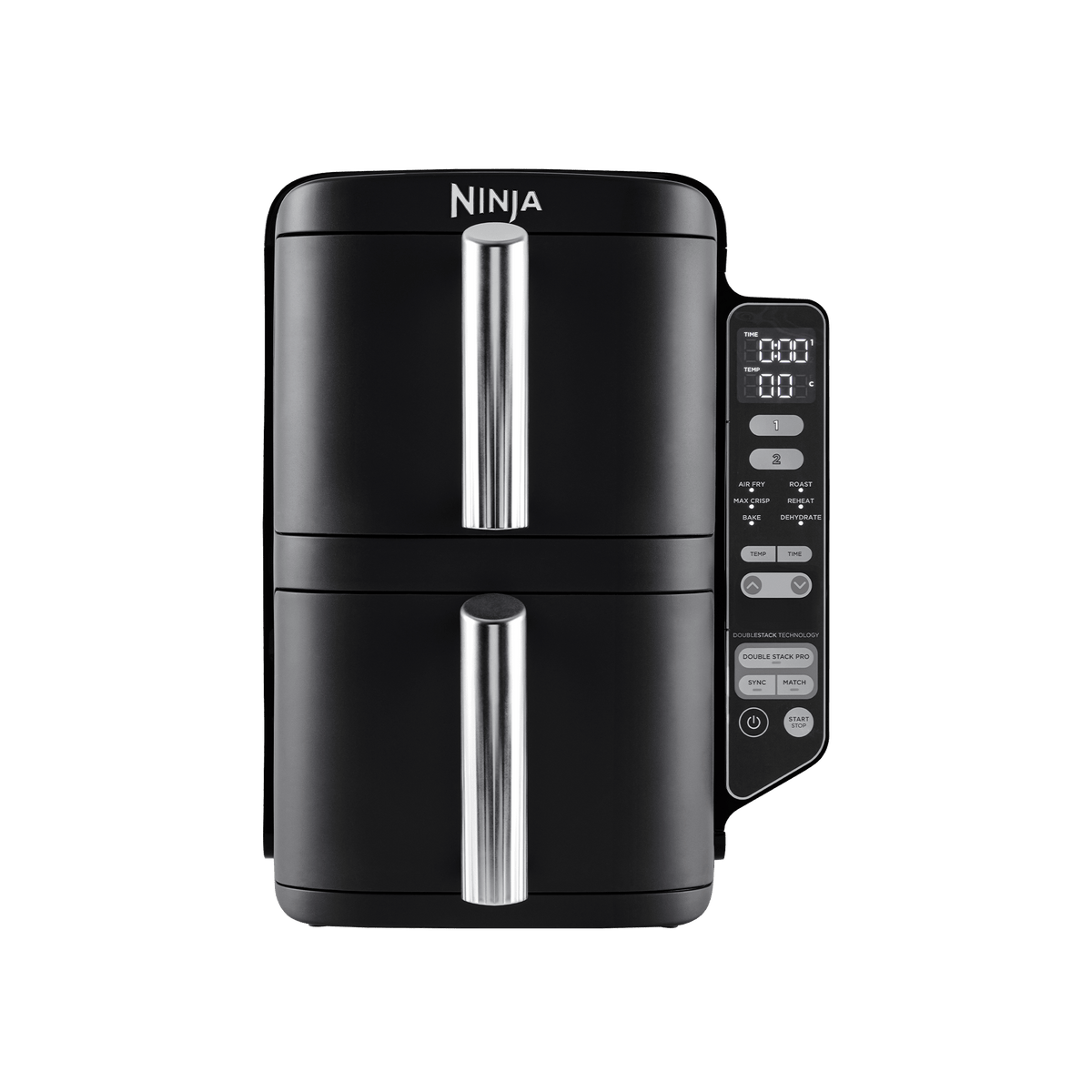 Ninja Double Stack 2-Drawer Air Fryer 7.6L – in Black | SL300UK | by SharkNinja