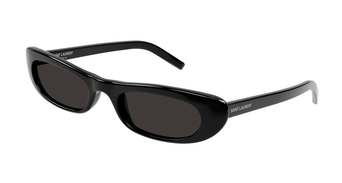 SAINT LAURENT SL 557 SHADE 001 Woman Sunglasses Acetate Black Black Round Normal