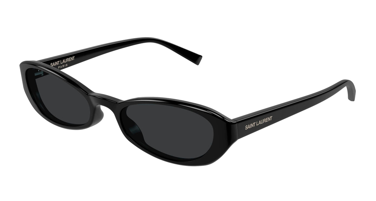 SAINT LAURENT SL 871 SUE 001 Unisex Sunglasses Acetate Black Black Round