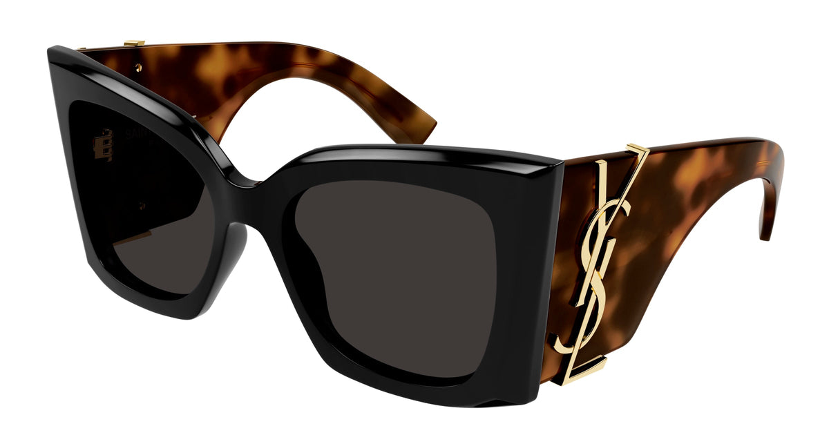 SAINT LAURENT SL M119 BLAZE 003 Woman Sunglasses Acetate Black Black Cat Eye