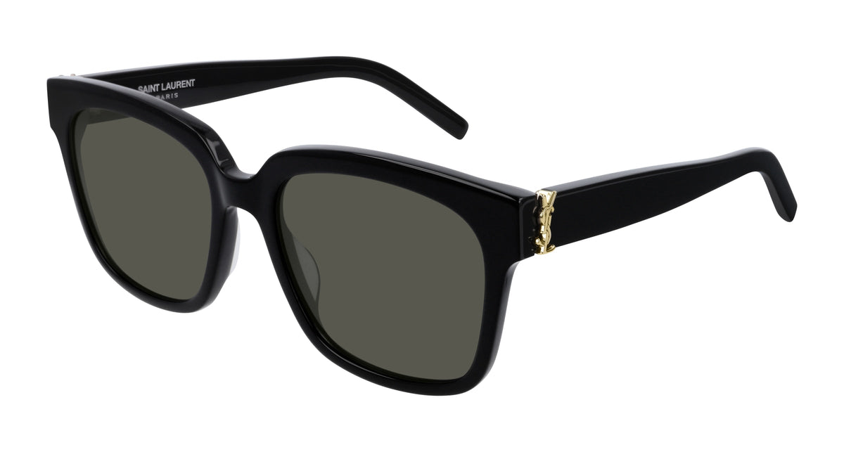 SAINT LAURENT SL M40 003 Woman Sunglasses Acetate Black Grey Squared Normal