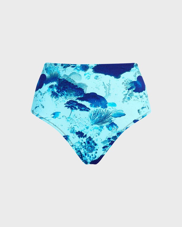 Vilebrequin - Women High-waisted Bikini Bottom Coral Reef - Swimwear - Frosty - Blue - Size XL