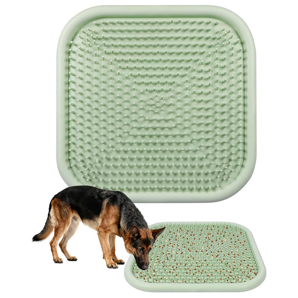 23.6" x 23.6" Silicone Dog Feeding Snuffle Mat - Green