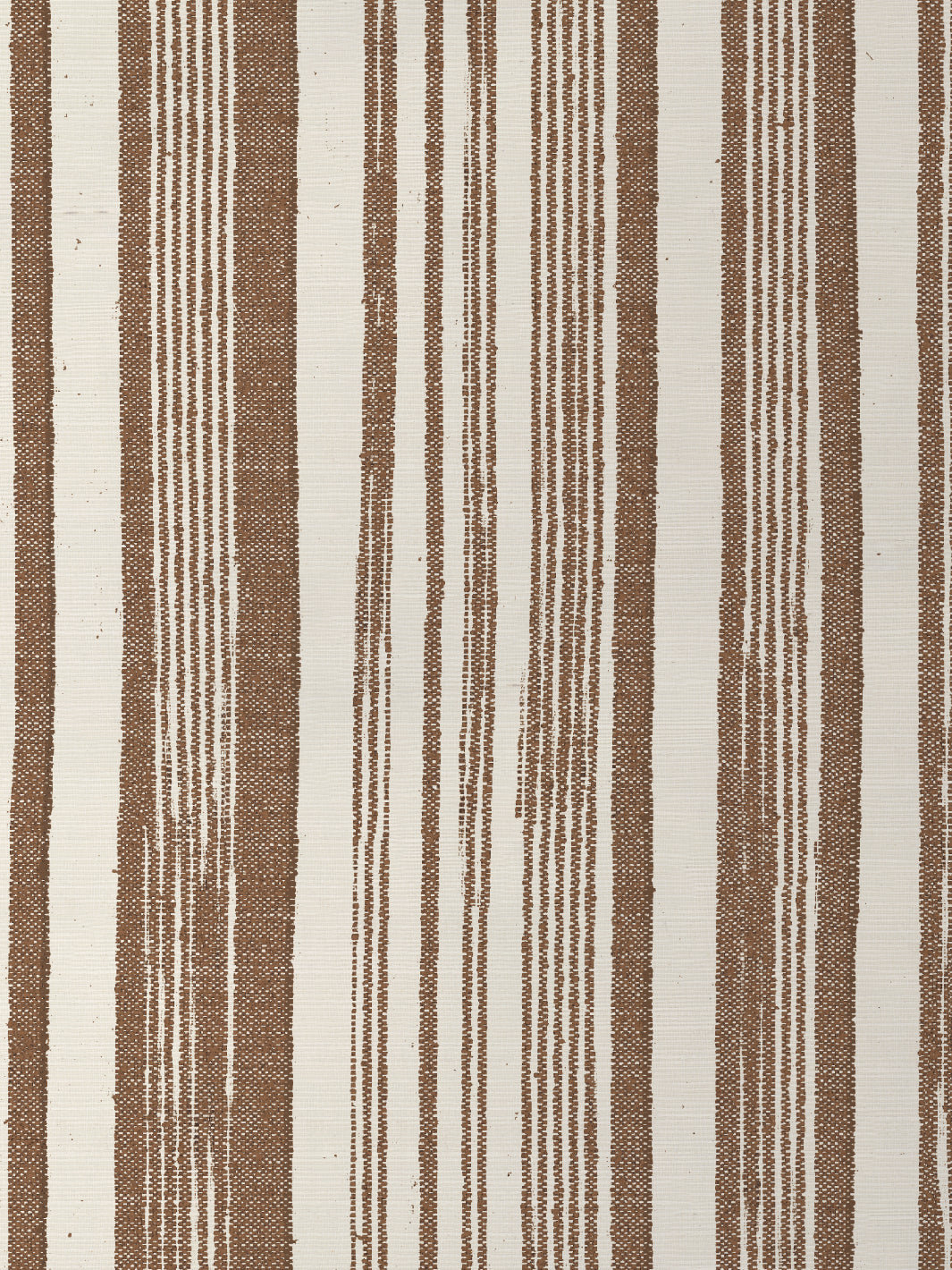 'Stuart Stripe' Grasscloth Wallpaper by Nathan Turner - Brown - Grasscloth Roll - Sample