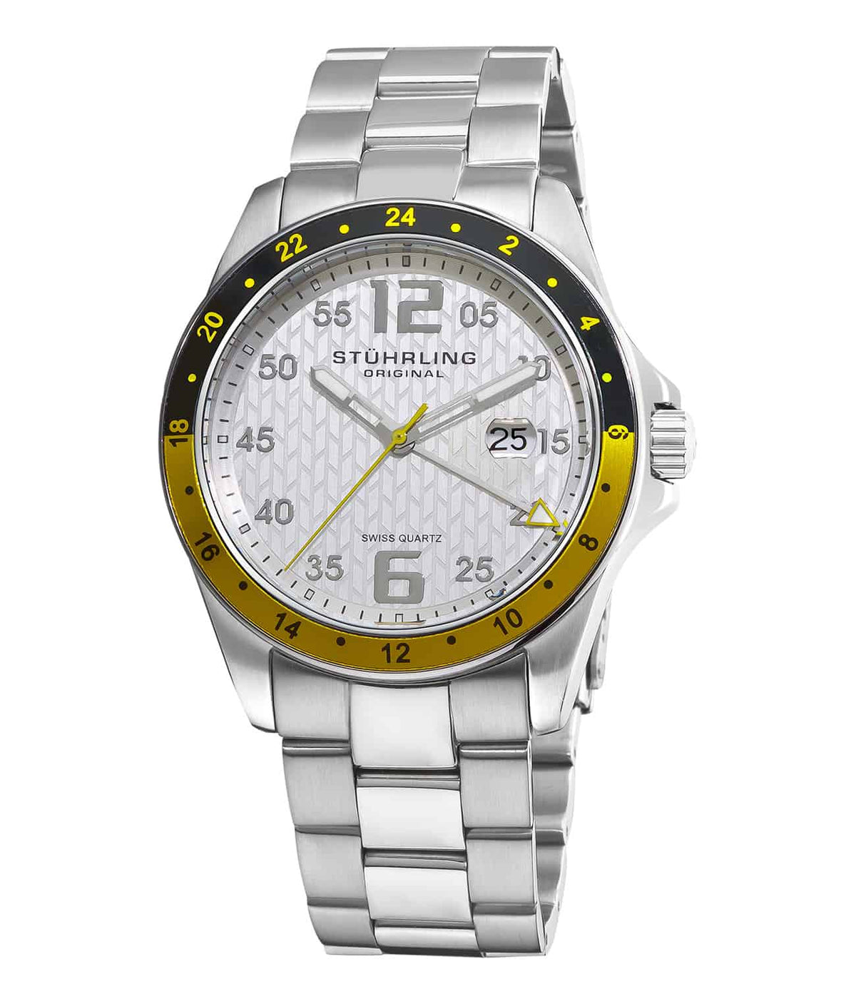 Galleon 289 Quartz 47mm Diver - Silver Dial / Silver Case / Silver Stainless Steel Bracelet Deployant Buckle