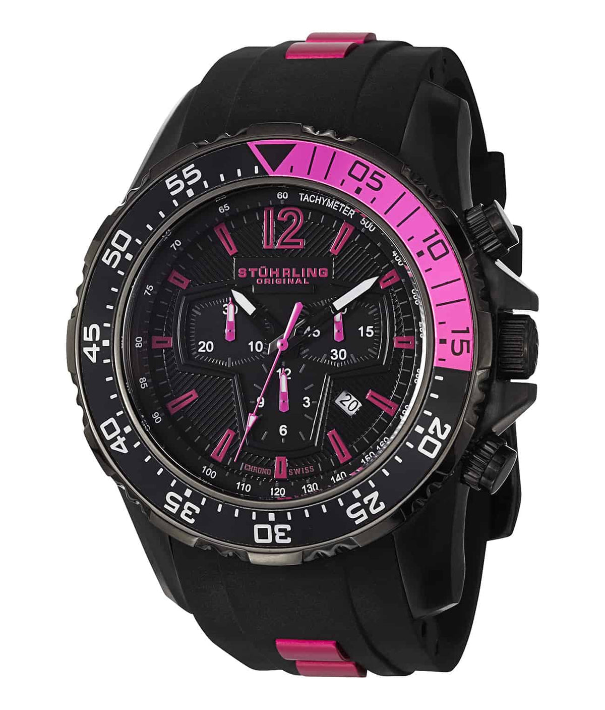 Enterprise II 529 Quartz 53mm Diver - Black Dial / Black PVD Case / Black Silicone Strap Black PVD Tang Buckle