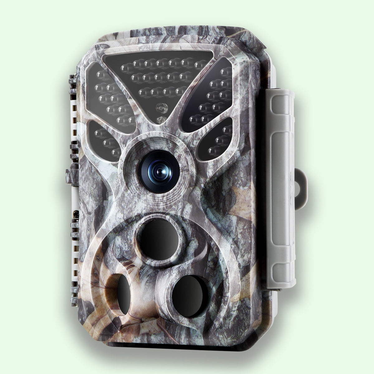 Wildkamera 32MP Foto 4K 2160P Full HD Video mit Audio und Bewegungsmelder Nachtsicht max. Entfernung bis zu 100ft, 0,1s Auslösegeschwindigkeit, Wasser