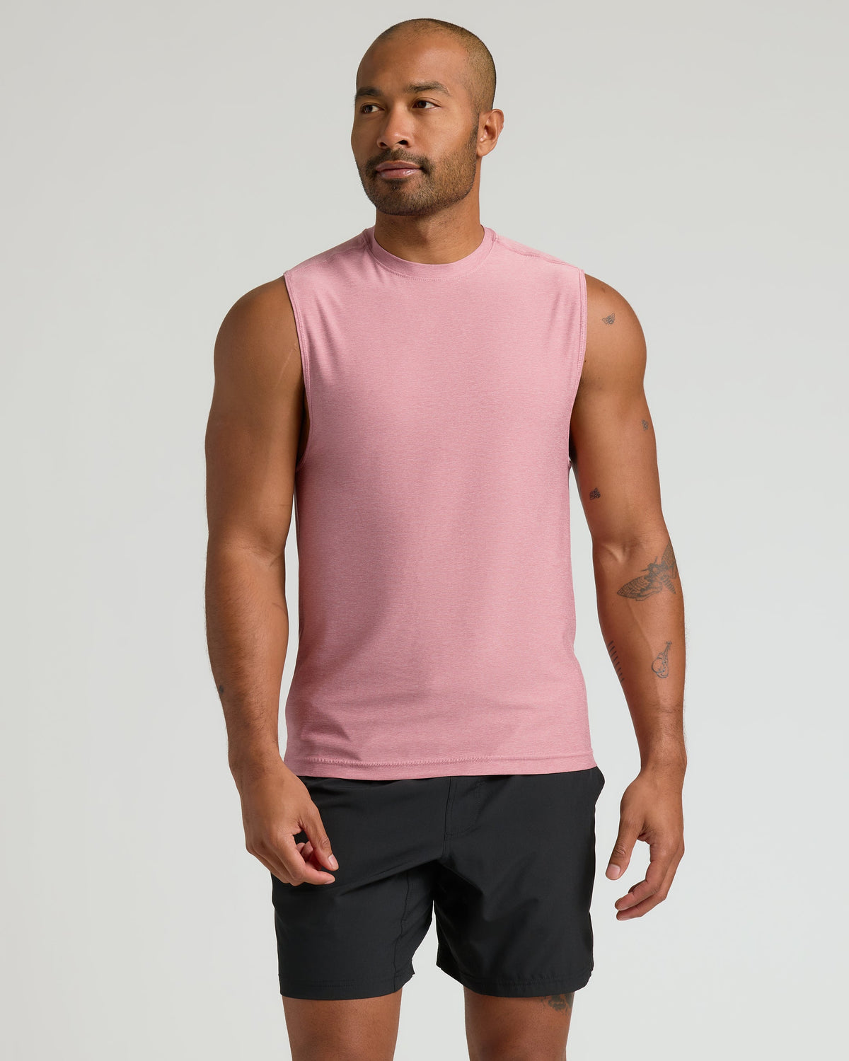 True Classic Multi Quartz Rose Sleeveless Active Muscle T-Shirt | Small