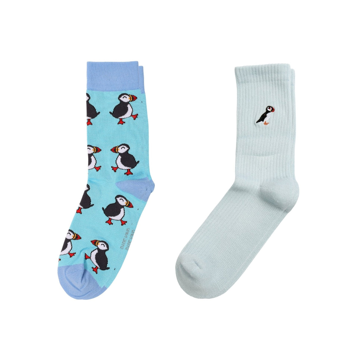 The Blue Puffin 2 Pack Bamboo Sock Set | UK Adult 7-11