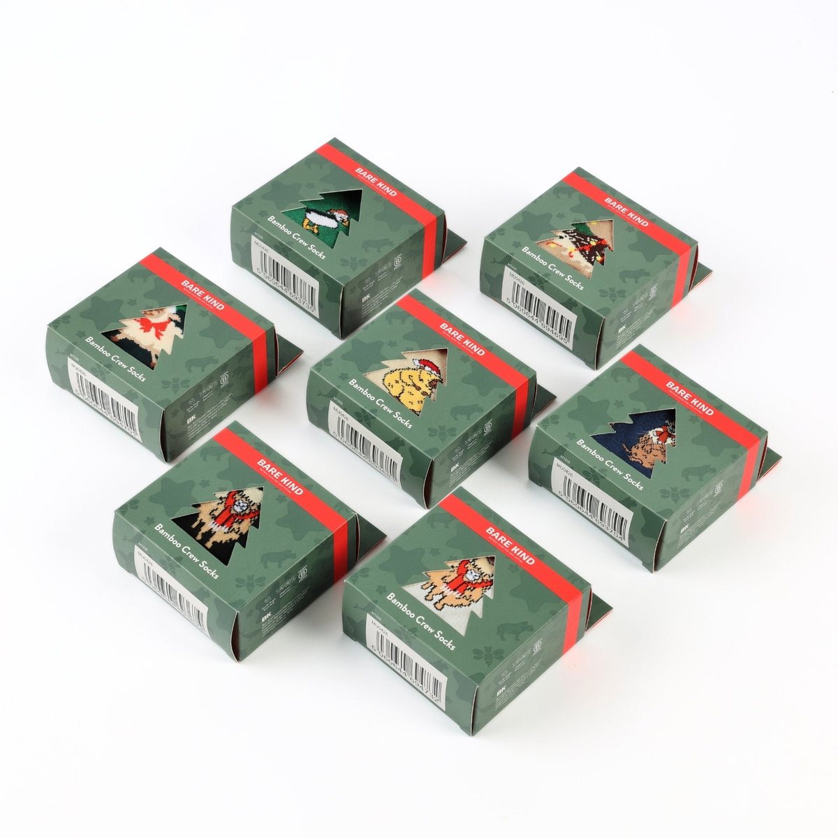 Everyday Day of the Week Christmas Baubles Bundle of 7 | UK Adult 4-7