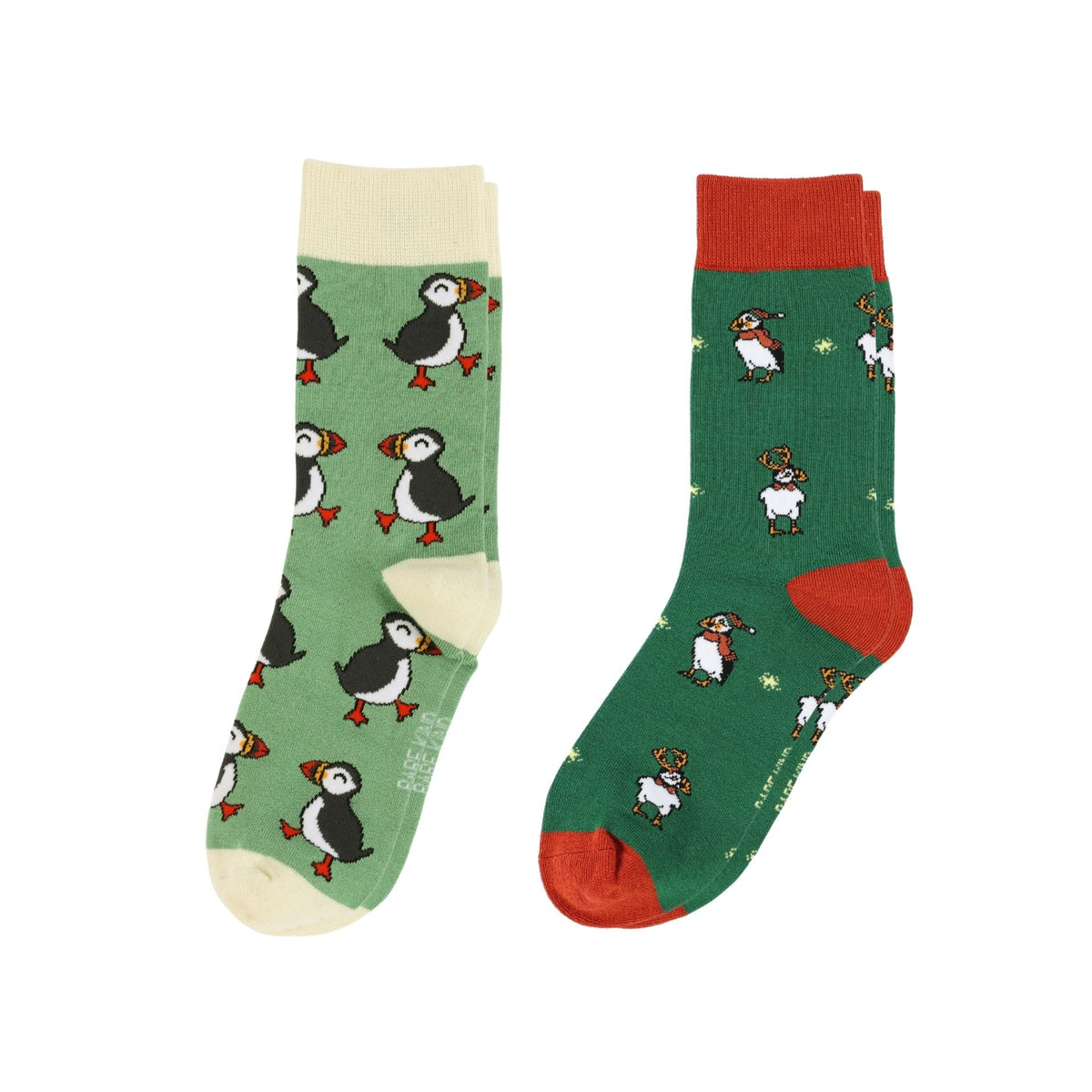 The Green Festive Puffin Bundle of 2 | UK Adult 4-7