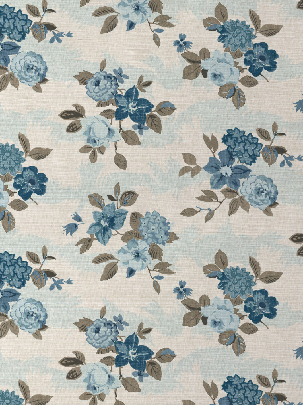 'Theodora' Grasscloth Wallpaper by Nathan Turner - Blue Brown - Grasscloth Roll