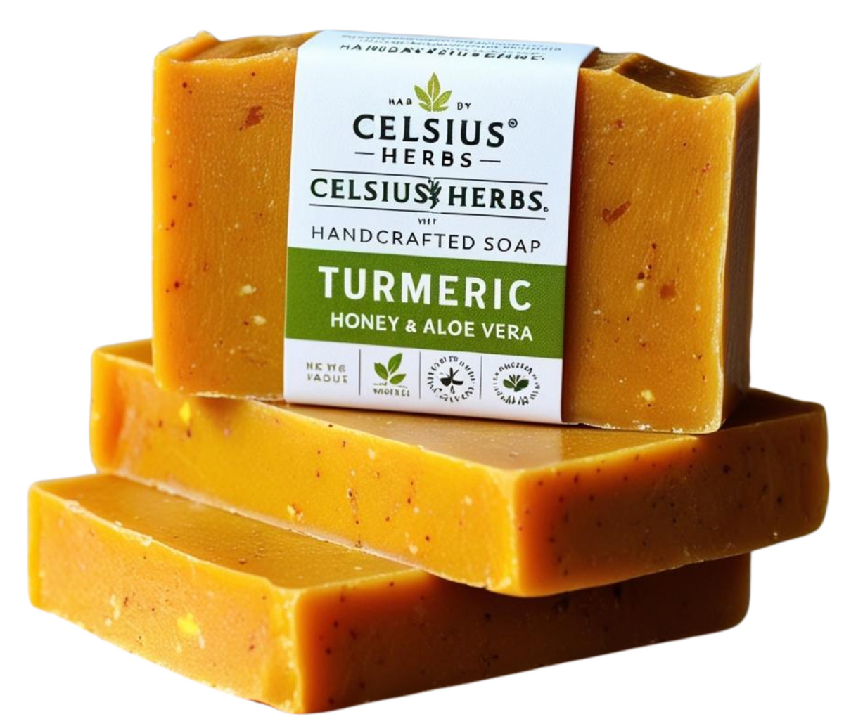 Natural Turmeric soap with Honey and Aloe Vera – For Clear, Healthy, Glowing Skin