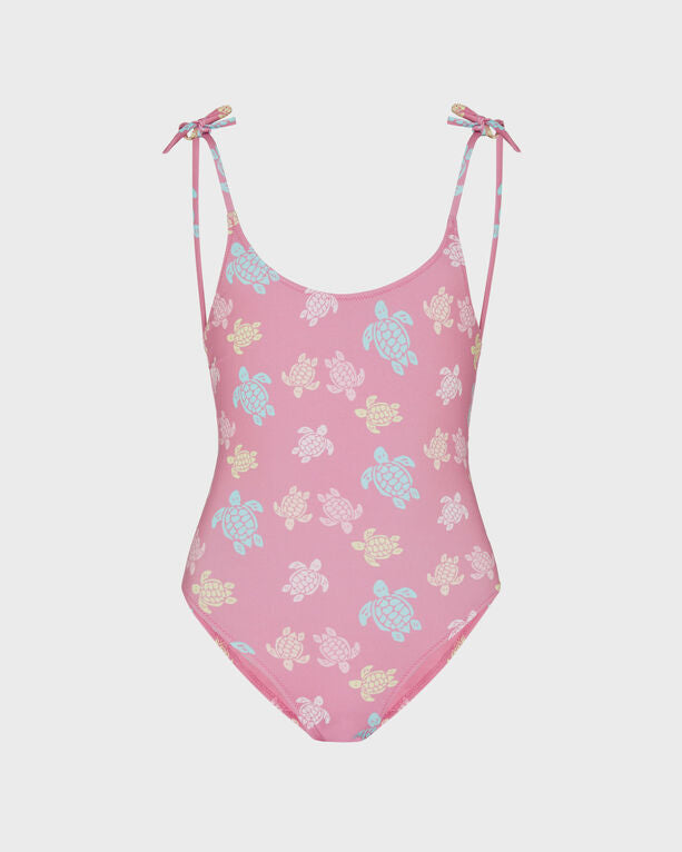 Vilebrequin - Girls One-piece Swimsuit Tortues Multicolores - Swimwear - Guili - Pink - Size 14