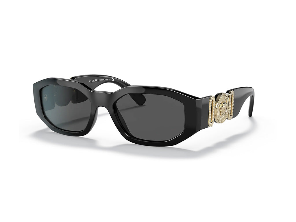 Versace VE4361 GB1/87 Man Sunglasses Nylon Black Grey Geometric Normal Shaded