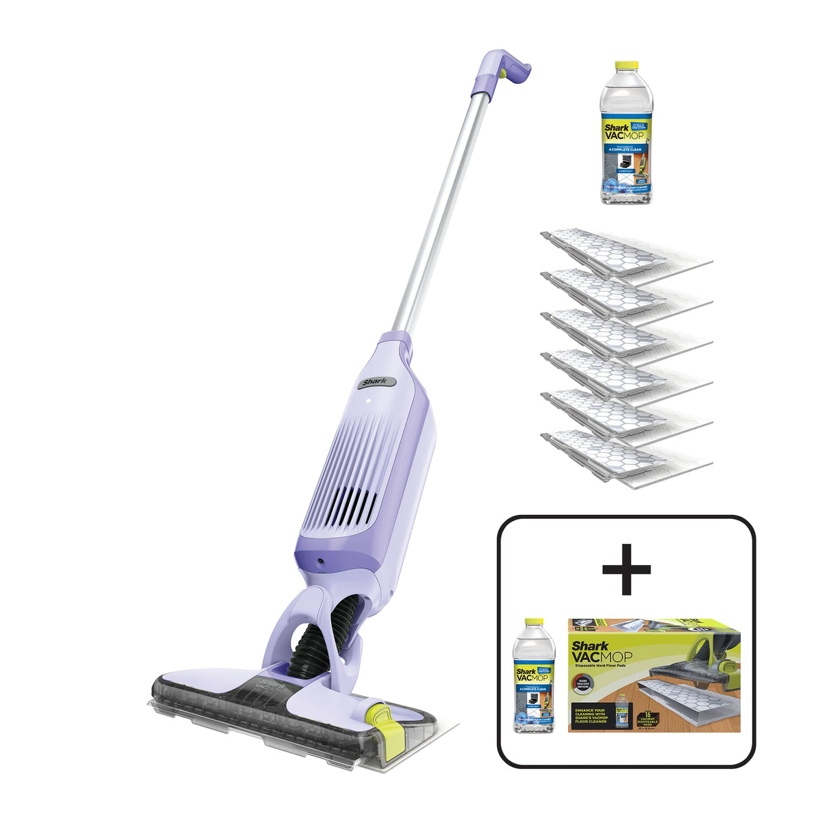 Shark VacMop 2-in-1 Cordless Vacuum Mop with Targeted Spray Complete Kit in Purple | VM200UKPLPS | by SharkNinja