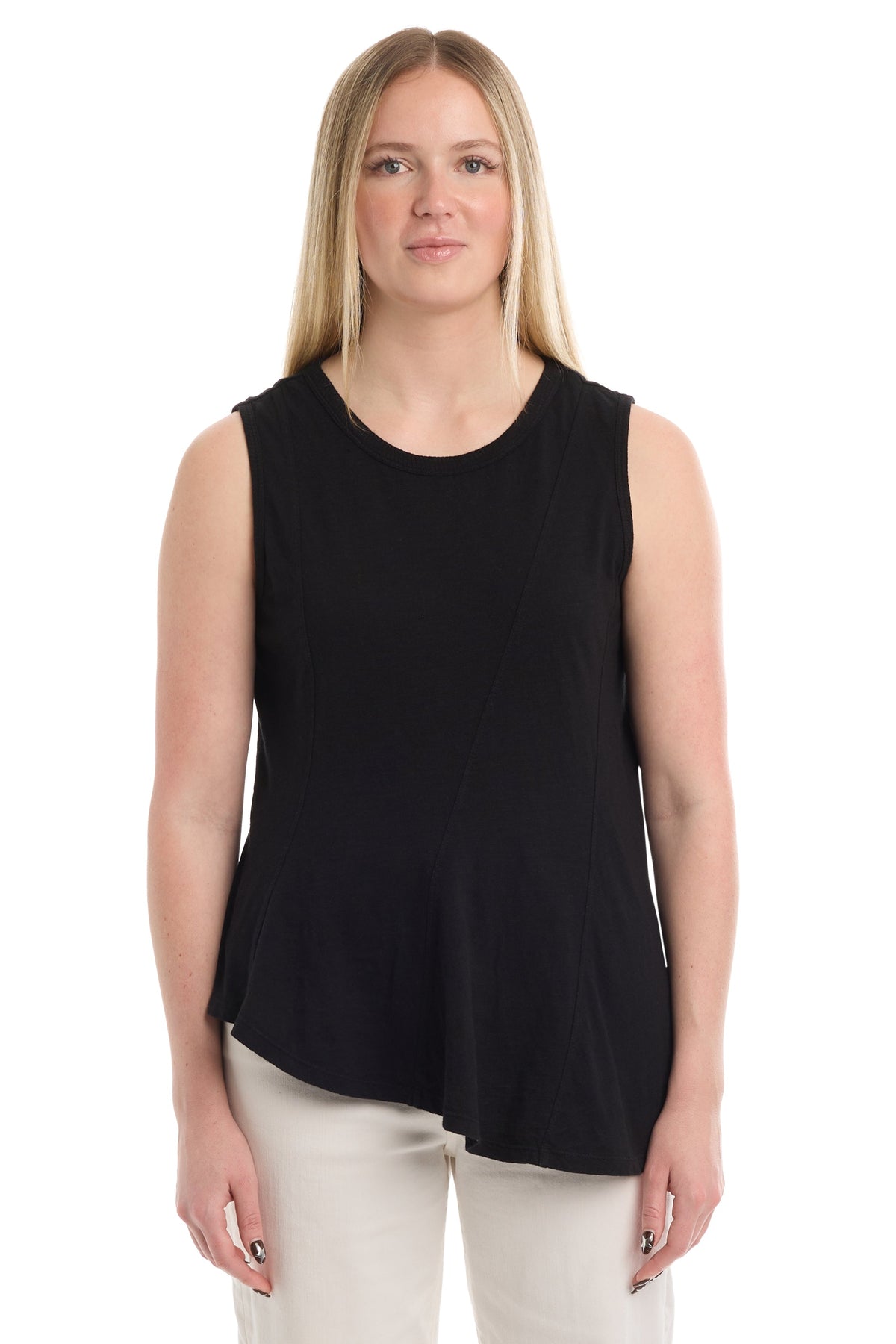 Shell with asymmetric seams - Black / XS