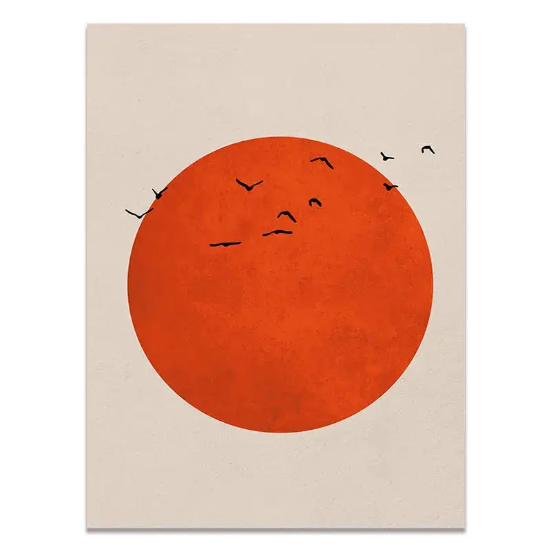 Abstract Winter Landscape Poster - 05 / 30x40cm No Frame