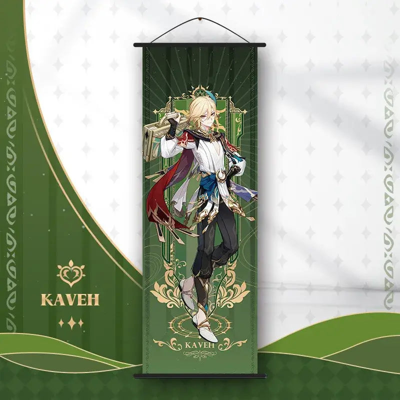 Gold Genshin Impact Poster Set - Kaveh