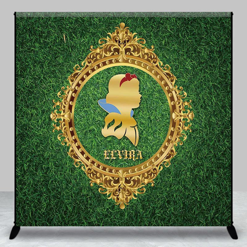 Greenery Spring Princess Custom Birthday Backdrop - Aperturee