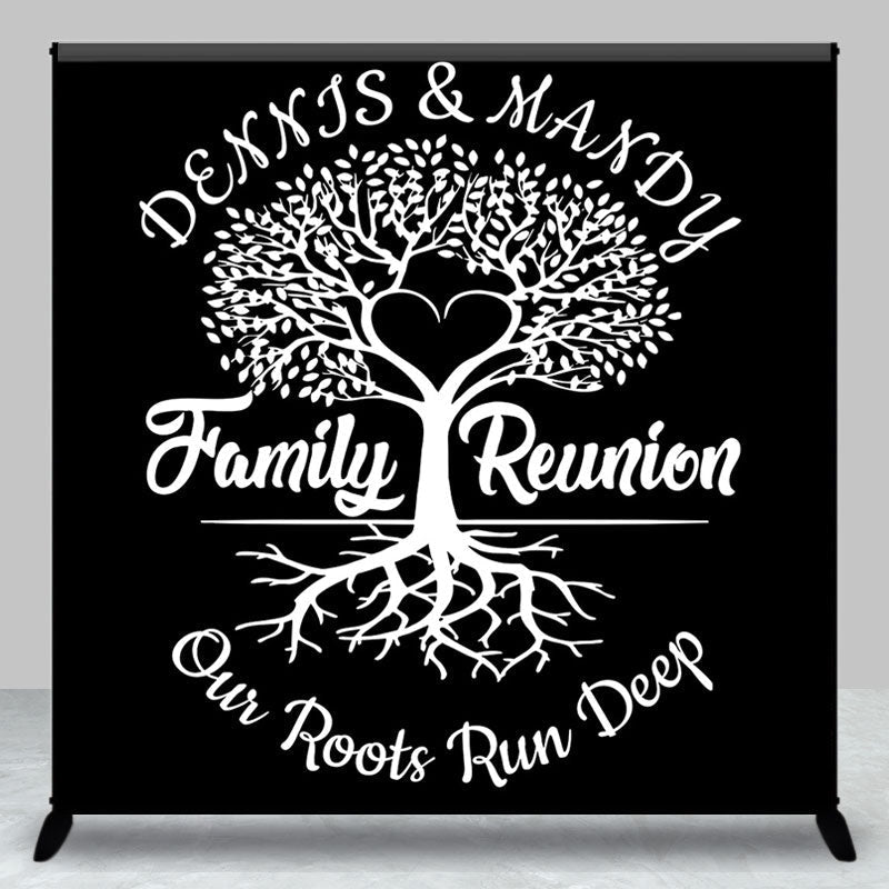 Our Roots Run Deep Tree Custom Family Reunion Backdrop - Aperturee
