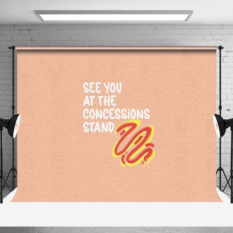 See You At The Concessions Stand Olympic Backdrop - Aperturee