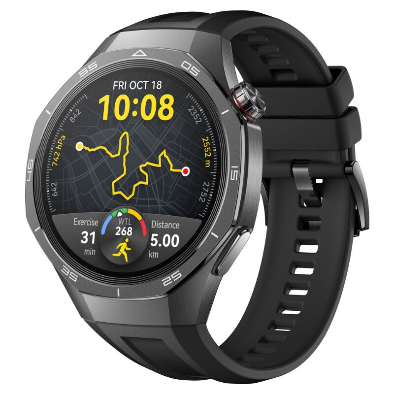 HUAWEI WATCH GT 5 Pro 46mm Black Smartwatch with Long Battery Life & Premium Sapphire Screen for Health Fitness Tracking