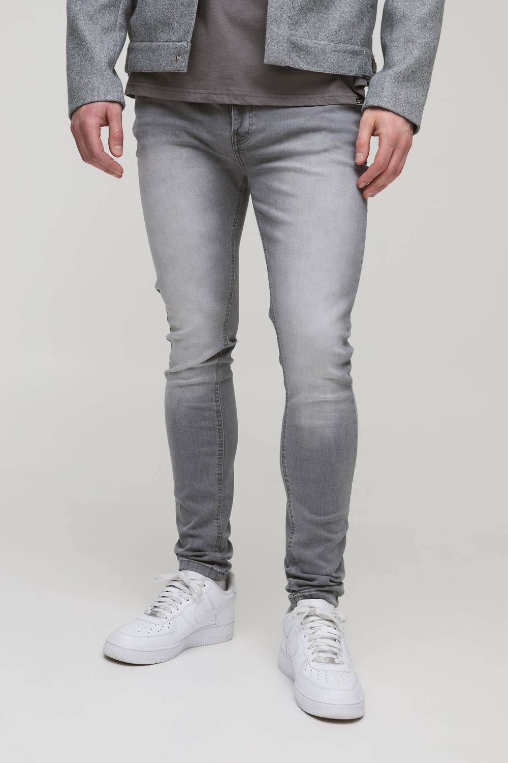 Tall Skinny Stretch jeans | Mid Grey | Size 40