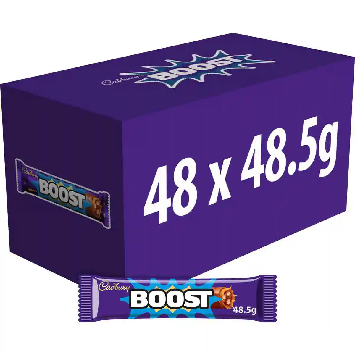 Cadbury Boost Chocolate Bar 48.5g (Box of 48)
