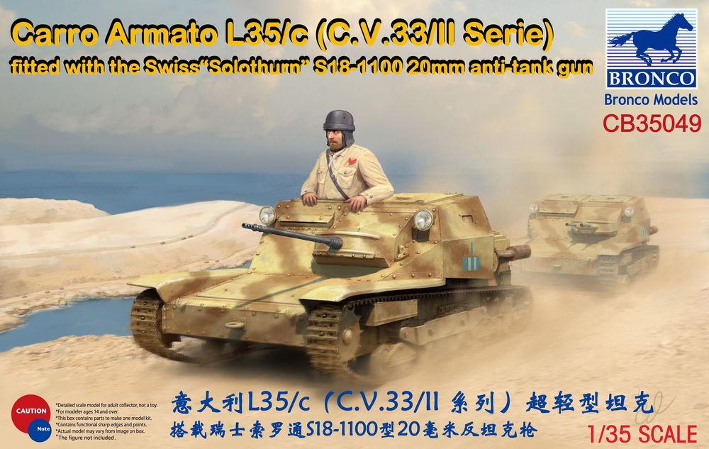 Carro Armato L35/c(C.V.33/II Serie)Fitte with the SwissSolothurnS18-1100