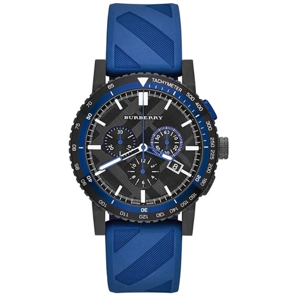 Burberry BU9807 The City Navy Blue Chronograph Men's Watch