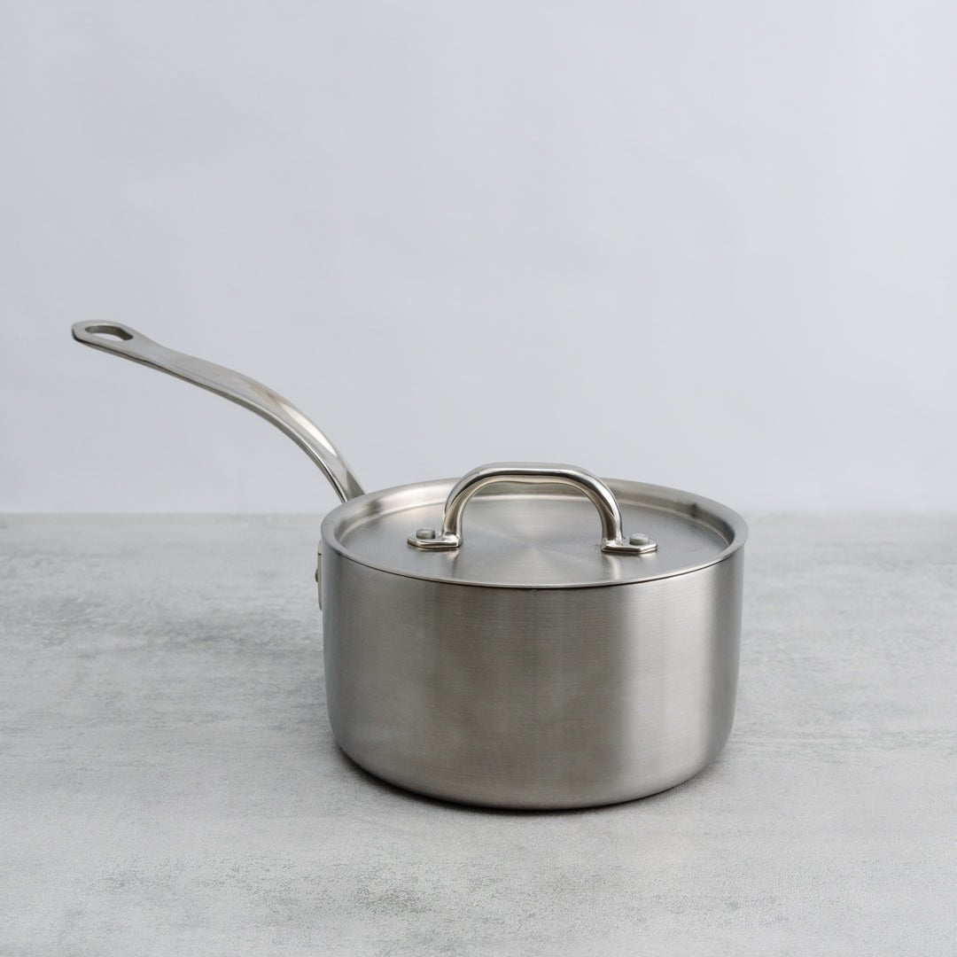 Samuel Groves Classic Stainless Steel Tri-ply Saucepan with Lid 16cm – Lifetime Guarantee