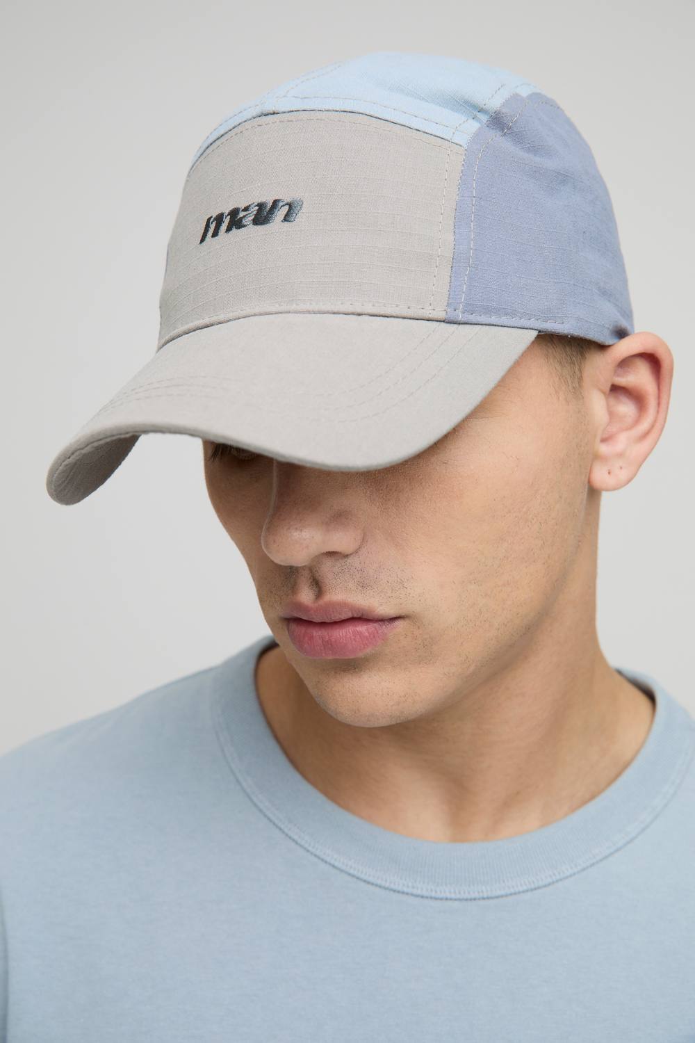 MAN Lightweight Nylon Panel Cap | Grey