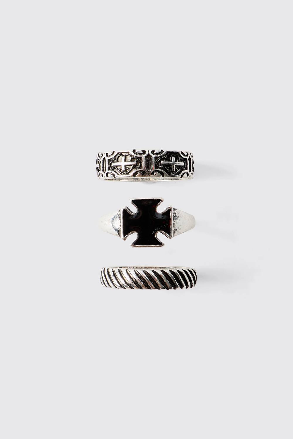 3 Pack Silver Ring | Size Small/Medium