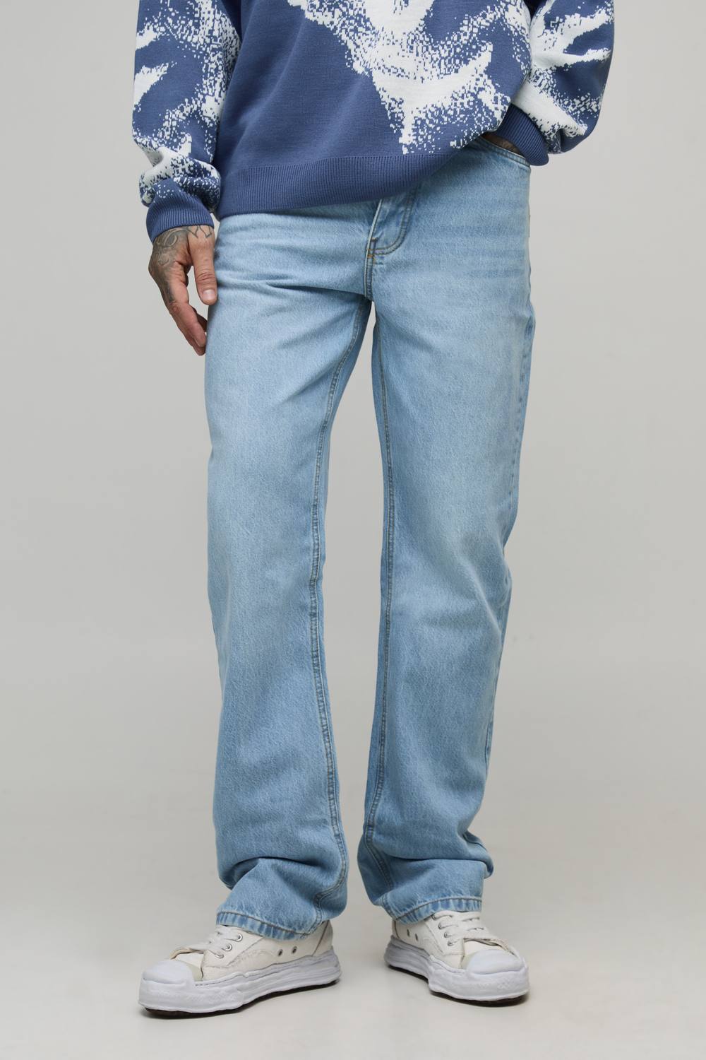 Tall Slim Rigid Jeans | Light Blue | Size 40