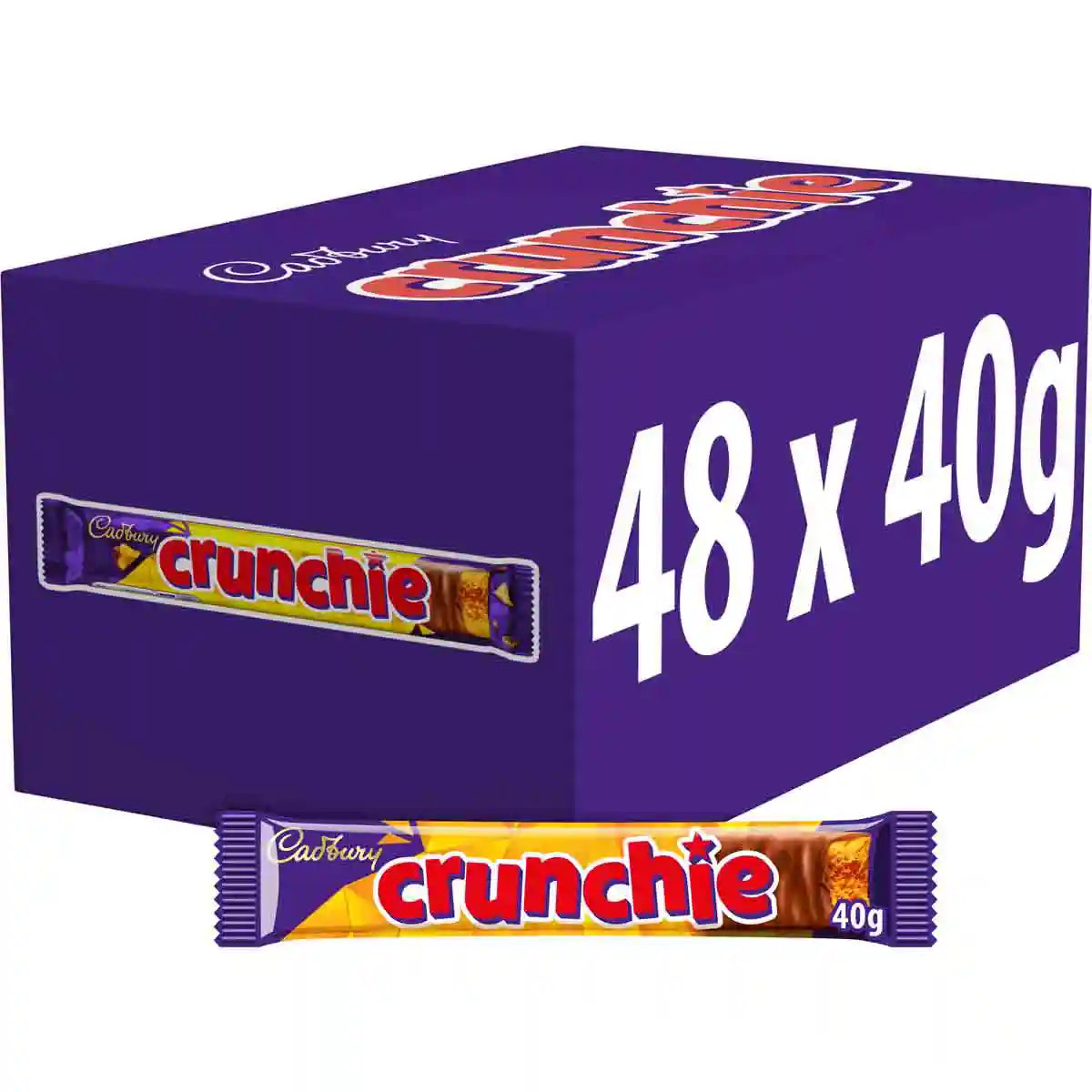 Cadbury Crunchie Chocolate Bar 40g (Box of 48)