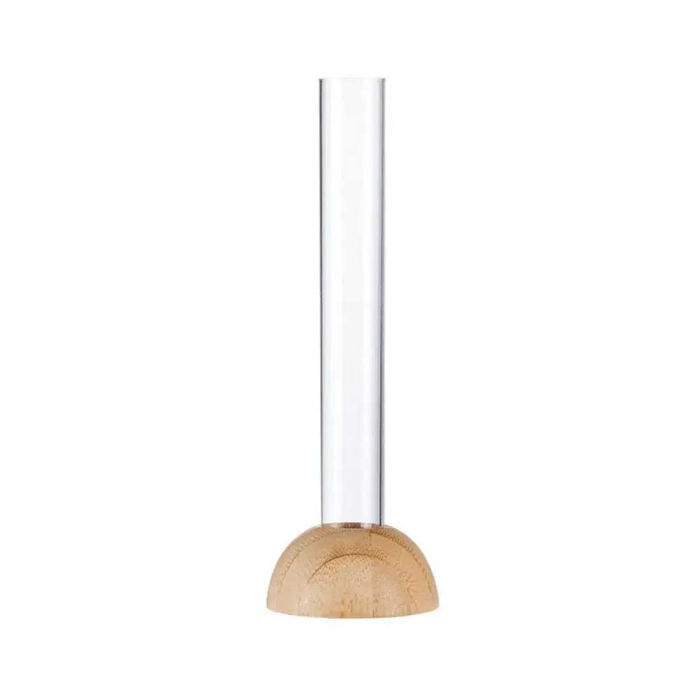 Wood Plastic Test Tube Vase - 1Set