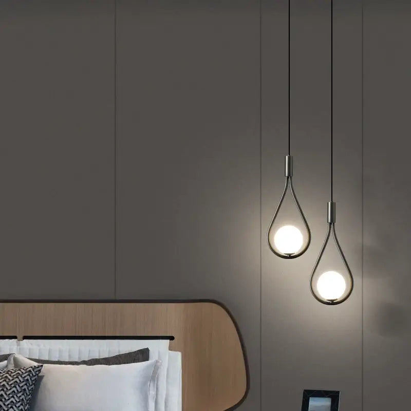 Gold Teardrop Pendant Light - Black / Single Pendant Light