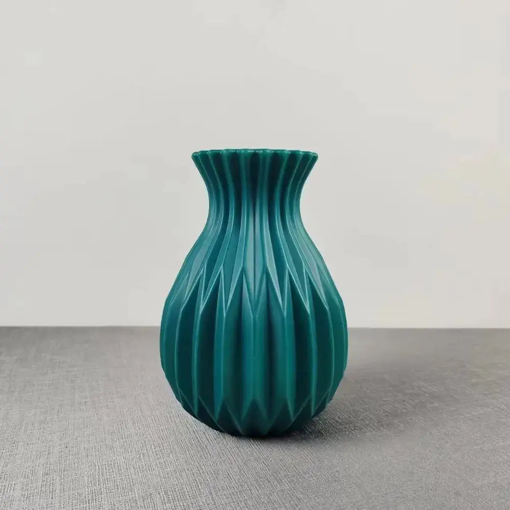 Multicolor Ceramic Flower Vase - green