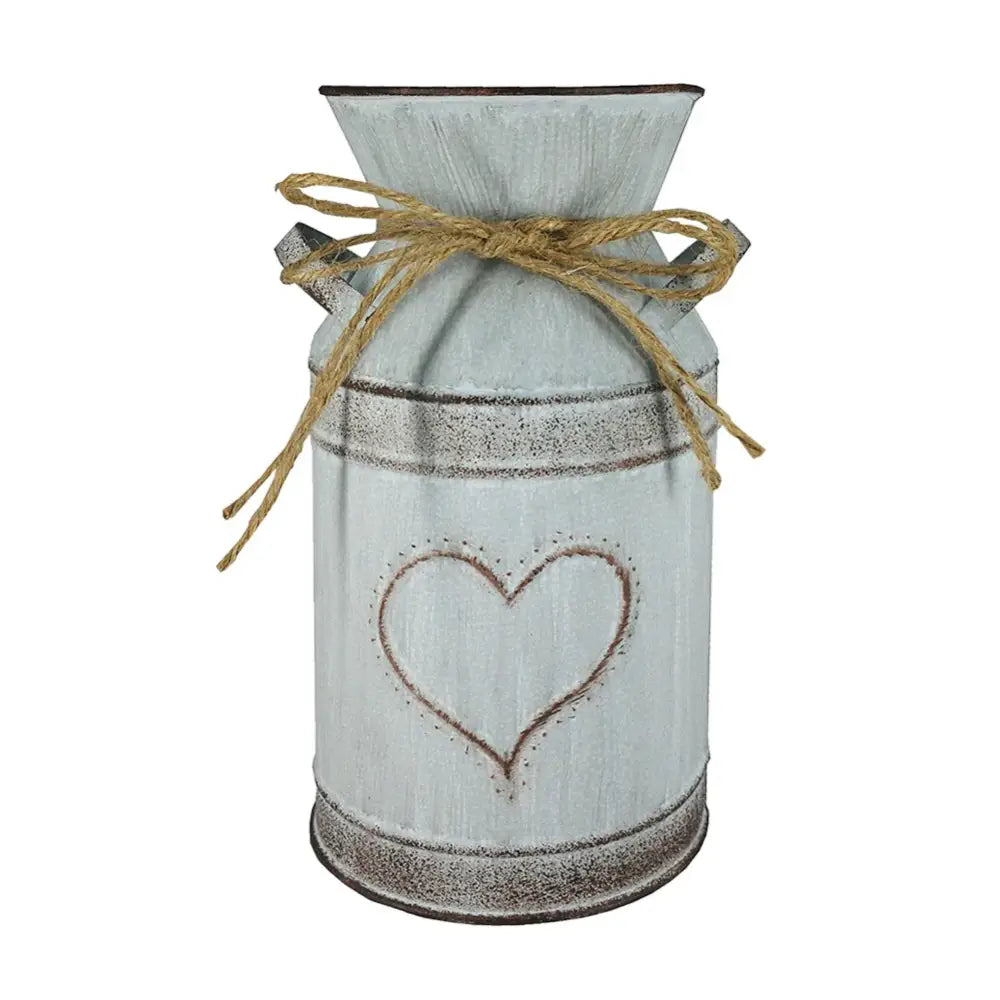 White Metal Vase Holder - A