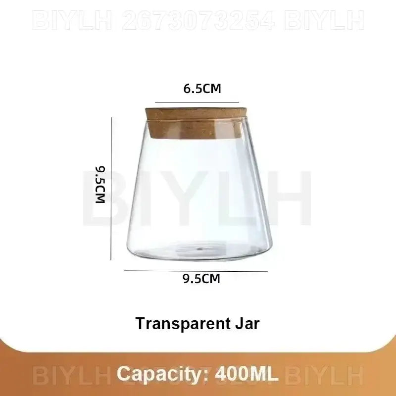 Glass Bamboo Base Vase - NA-9.5x9.5cm-1P