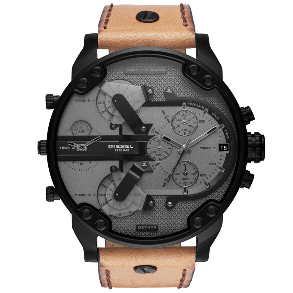 Diesel DZ7406 Mr. Daddy 2.0 Chronograph Brown Leather Men's Watch