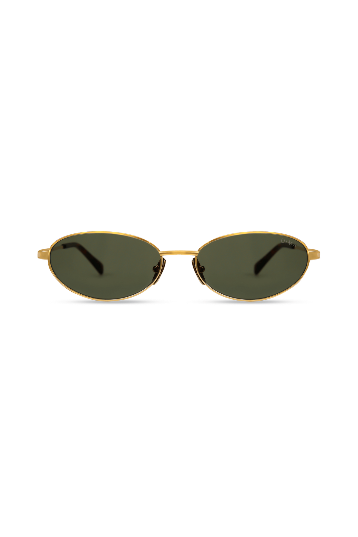 Shena - Gold/Dark Tortoise Brown + Green Lens